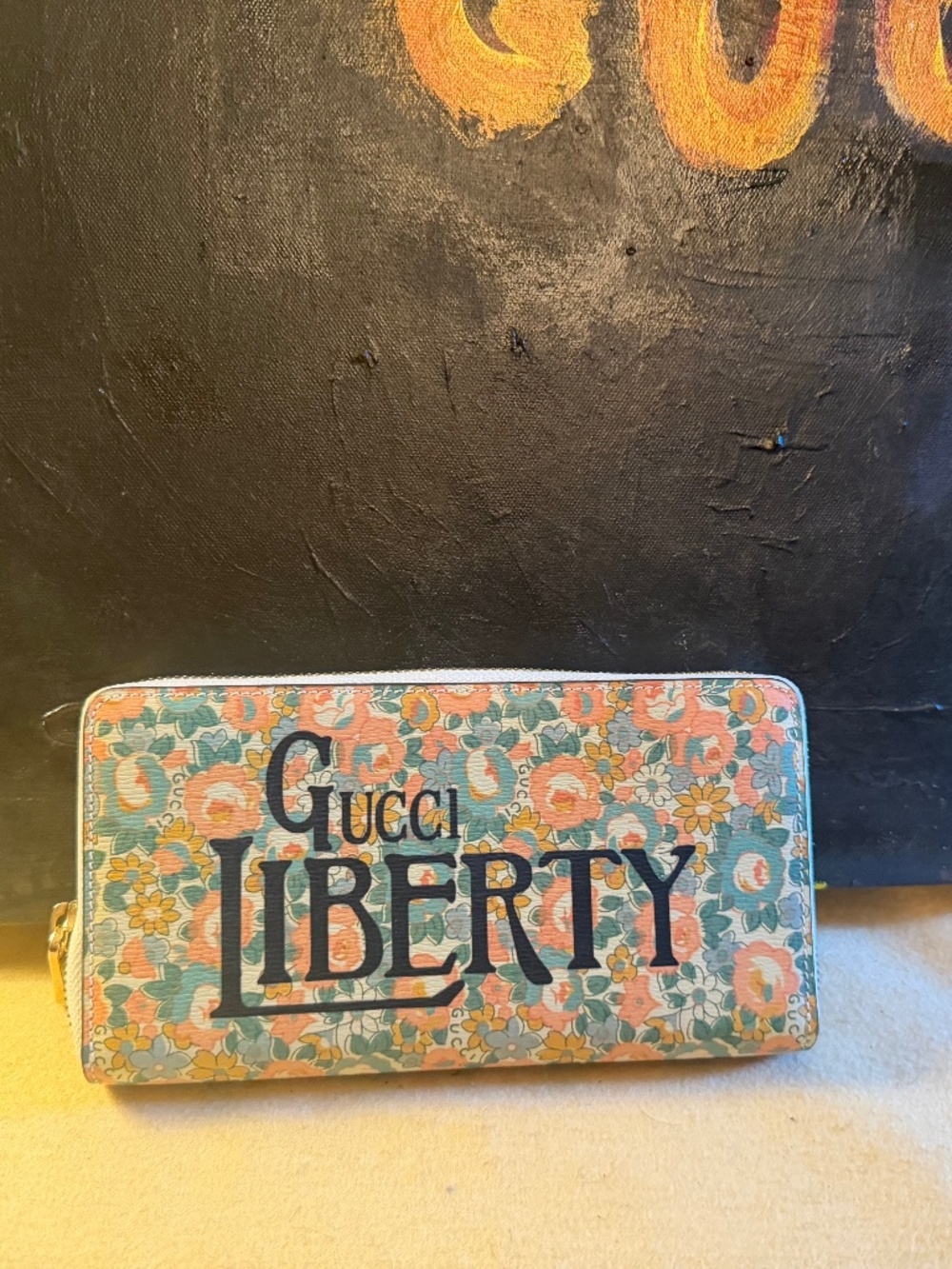 Gucci Liberty Flora Logo Wallet